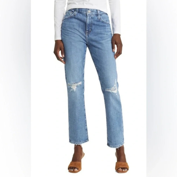 Ag Adriano Goldschmied Denim - AG Ex-Boyfriend Slouchy Slim Boyfriend Ripped Jeans 17 Years Long Beach Women 30